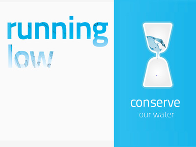Conserve water bill billboard concept conserve water