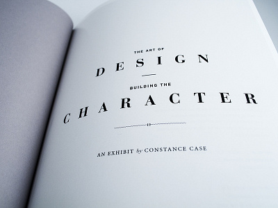 The Art of Design Exhibition Catalog catalog costume design design fashion layout layoutdesign publication typography