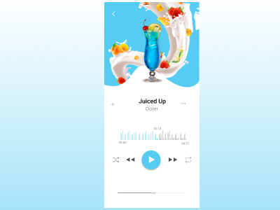 A Music player #Daily UI 3d app cute design iphone ui uidesign ux