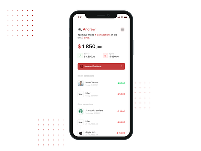 Finance App Visual Exploration design finance interface minimalist money ui wallet wallet app