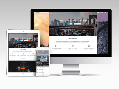 Cabiy - Driver & Car Finder mockup ui ux website