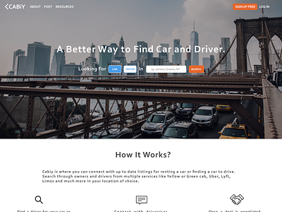 Cabiy - Landing Page