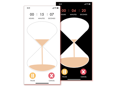 Daily UI #014 Countdown Timer 014 app countdown countdown timer daily 100 challenge daily ui dailyui design designchallenge hourglass ui