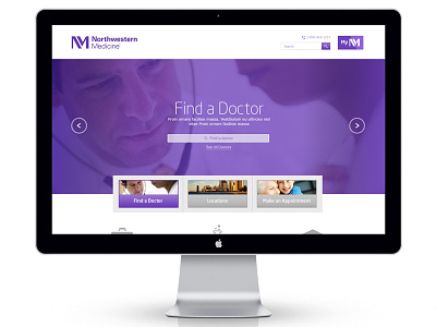 Northwestern Web Design chicago digital design interactive design interface design medicine ui ux web web design