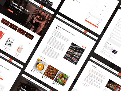 A simple fitness and supplements web shop about us blog post branding checkout form checkout page design ecommerce fitness form design landing page product page supplements typography web design webshop website