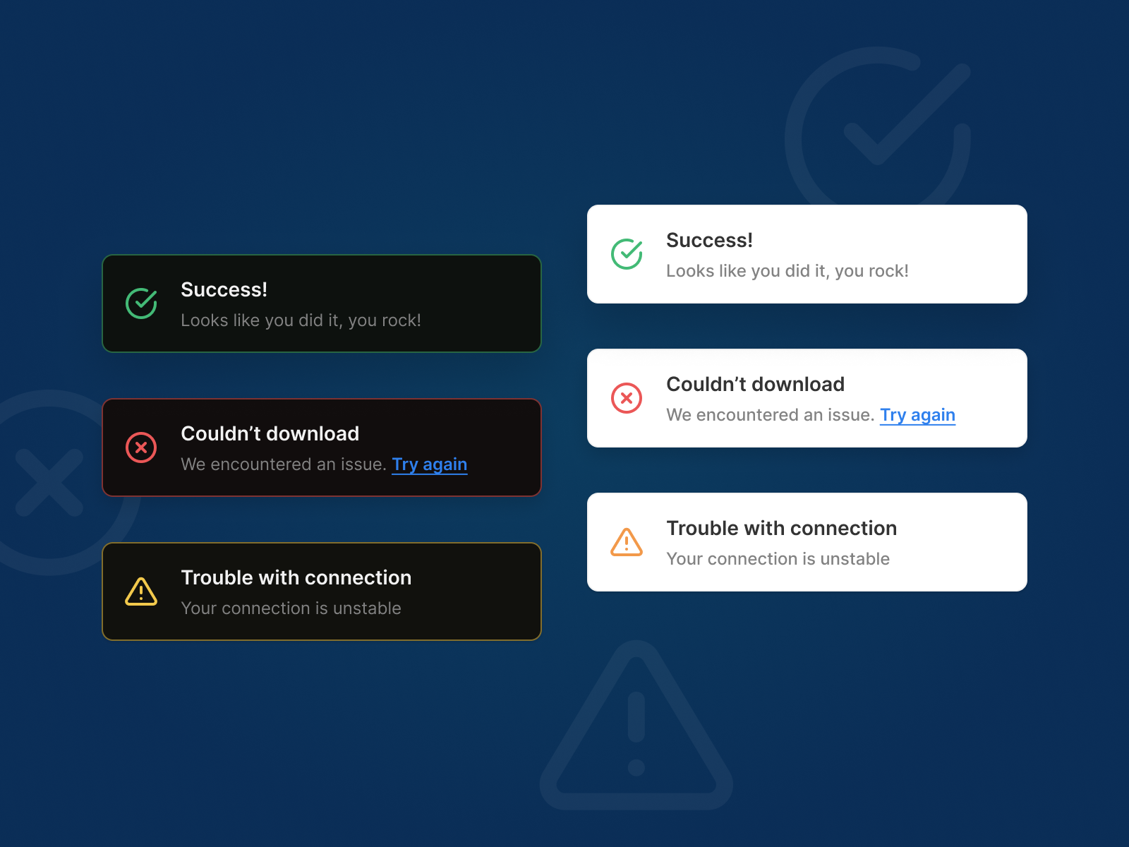 Flash message - daily UI 011 by Marko Fuček on Dribbble