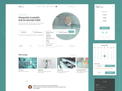 Dental web and appointment reservations appointment branding dental dentist design health iconography minimal redesign reservations reserve responsive teeth typography website