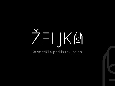 Beauty salon Željka wordmark brand brand identity branding clean clear design icon lifestyle logo logotype nails typography wellness wordmark