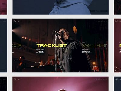 Liam Gallagher - MTV UNPLUGGED animation design interaction interface layout liamgallagher music slider uiux video webdesign