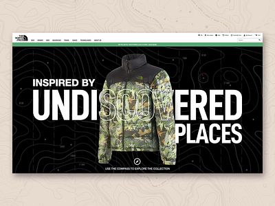 TNF - Tropical Camo / interactions n.1 aftereffects branding color design ecommerce graphicdesign interaction interface thenorthface typography ui ux webdesign