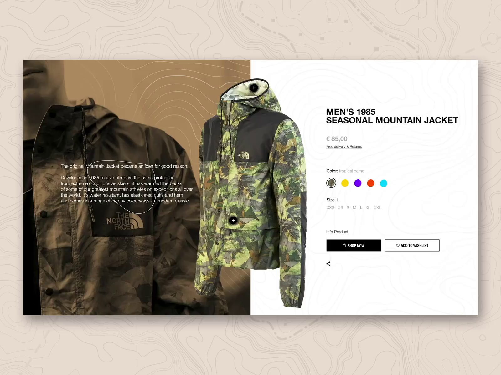 TNF - Tropical Camo / interactions n.2 by Marco Quarta on Dribbble