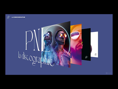 PNL - la discographie artdirection digitaldesign graphicdesign interface lettering music pnl ui webdesign
