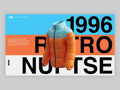 THE NORTH FACE — '96 exploration 1996 3d aftereffects animation branding colors dancing design ecommerce graphicdesign interaction interface jacket motion product thenorthface typography ui ux webdesign