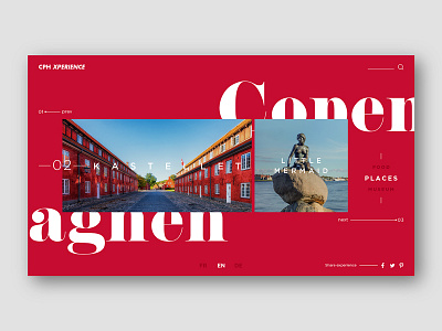 Copenaghen Experience - creative concept color copenaghen denmark design minimal red space travel white