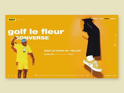 GOLF WANG by Tyler, The Creator - redesign app art brand branding color design ecommerce flat icon illustration interaction interface logo type typography ui ux vector webs website