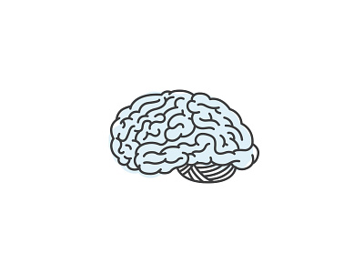 Brain illustration web design website