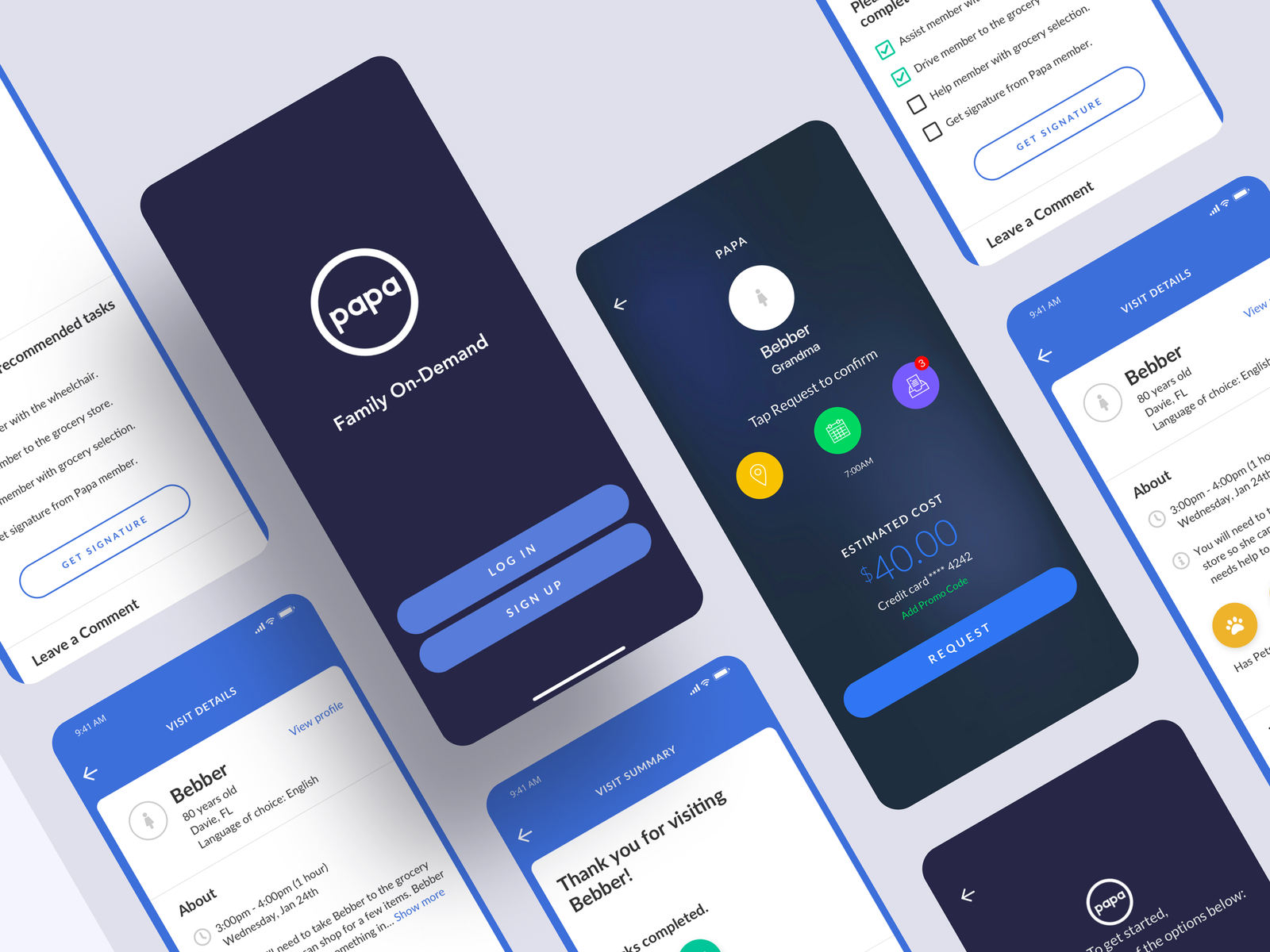 Papa Mobile App by very big things. on Dribbble