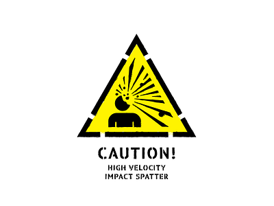 High Velocity Impact Spatter cannibal corpse caution sign