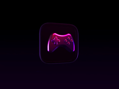Trendy Gamepad icon animation 3d animation app gradient graphic design icon illustration logo motion graphics ui ux