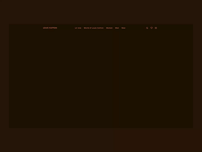 Promo site concept for Louis Vuitton animation color interface landing page product design promo site typography ui ui ux design ux web web design website website design