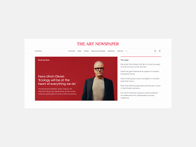 The Art Newspaper design concept