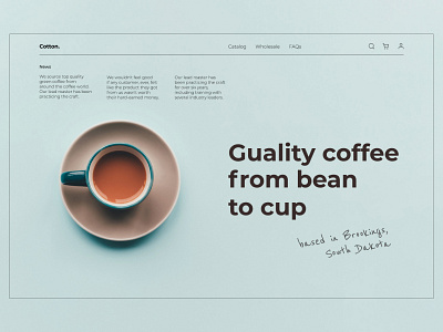 Coffee shop minimal UI coffee coffeeshop design flat minimal swiss type typography ui ux web website