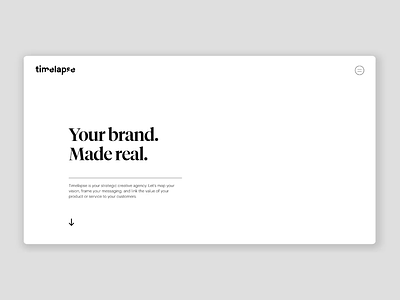 Timelapse Website Redesign agency website brand branding branding agency branding design company digital agency identity landing page layout rebrand typography web design website website redesign