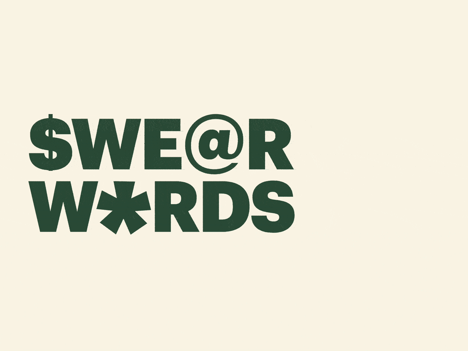 Swear Words - Medium Article animation article asterisk australia brand bushfire business commerce customer experience graphik medium promise typography