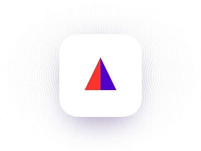 Daily UI #005 App Icon app arrow icon minimal pattern purple red soft travel