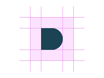 D (for Dan) Logo Animation animation branding brutalist dash easing green grid letter d lines logo logo animation minimal modernism pink principle app simple