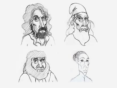 Harry Potter Series: Character Sketches illustration sketches