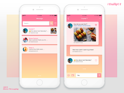 Daily UI #013 Direct Messaging app daily design direct messaging ui