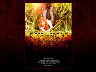 Rites of Spring Movie Poster branding design dvd cover effects graphic design horror movies photo photoshop poster typography