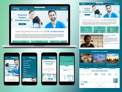 Cordental Group branding design photoshop ui ux web design