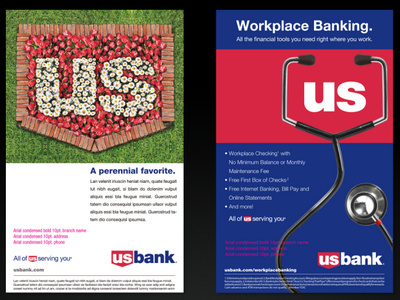 US Bank Templates ads branding design photo manipulation photography photoshop typography