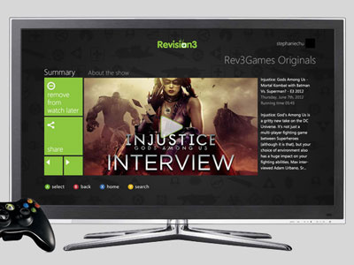 Revision3 Xbox Live App revision3 xbox