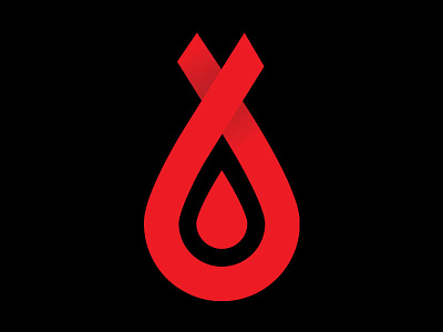 Not The Last Dance-A-Thon Icon awareness blood cancer drop hope icon ribbon