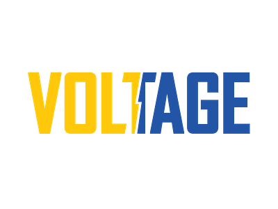 Voltage logo typography voltage