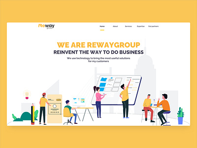 Reway Group landing page landingpage popy kaka ui design uiux webdesign website