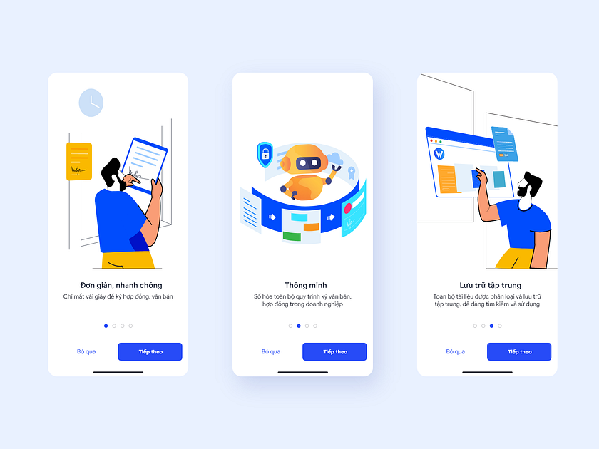 Onboarding screen by Popy Kaka on Dribbble