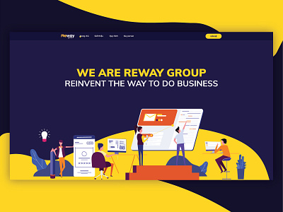 Website Reway Group landingpage popy kaka uiux website