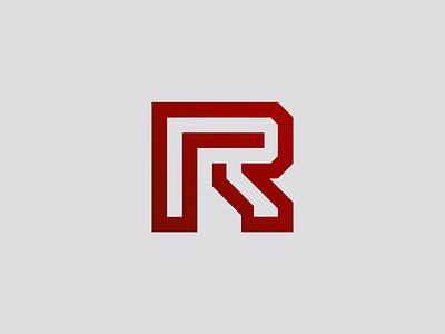 R Logo branding flat graphic design logo logo design logo designer logotype no connection r r logo red