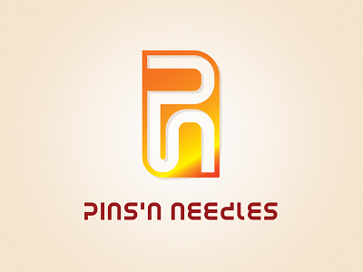 Pins'n Needles brand design branding logo design logotype typography