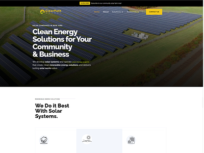 ClearPath Energy—Webflow Development branding ui web design webflow webflow design webflow development
