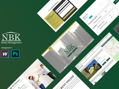 Nbk Realty branding design developement ui