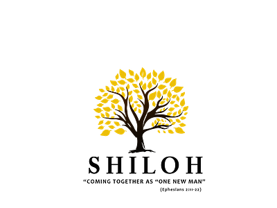 Shiloh Logo White Transperant branding design logo