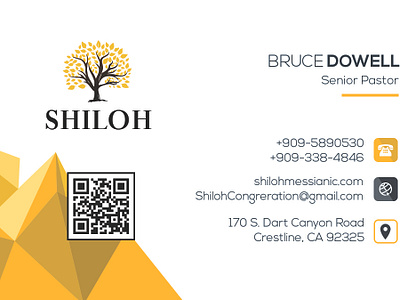 Shiloh Business Card Back 02 Side branding design