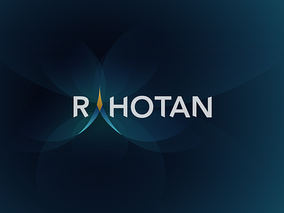 RAHOTAN Branding abstract art aura brand branding design illustration light logo thai travel agency visual