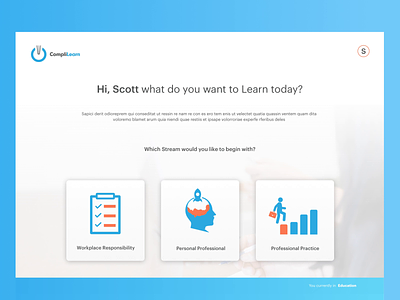 CompliLearn Web App app design illustration landing page learning learning management system lms web app web app design web application design