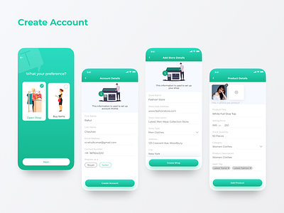 Tradly - Account Creation account creation app banner create account debutshot design dribbble invite illustration login flow logo mobile app rahul chauhan signup flow tradly website